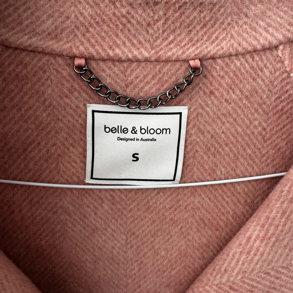 Belle & Bloom Pink Double-Breasted Coat (Designed in Australia) - Picture 12 of 13